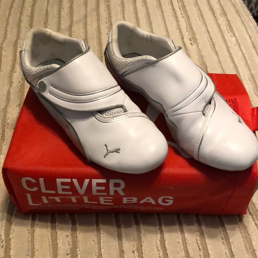 Puma Women’s Trevet tennis shoes,White, size 8 1/2